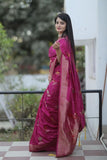 Soft Dola Fabric With Rich Pallu Saree image 11