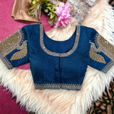 Silk Embroidery Work Blouse image 2