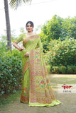 Traditional Soft Pure Silk Saree With Pashmina Design With Blouse 11-VF image 11