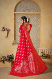 Festival Soft Silk Weaving Banarasi Jari Work Wedding Wear Sari With Blouse11-VF image 11