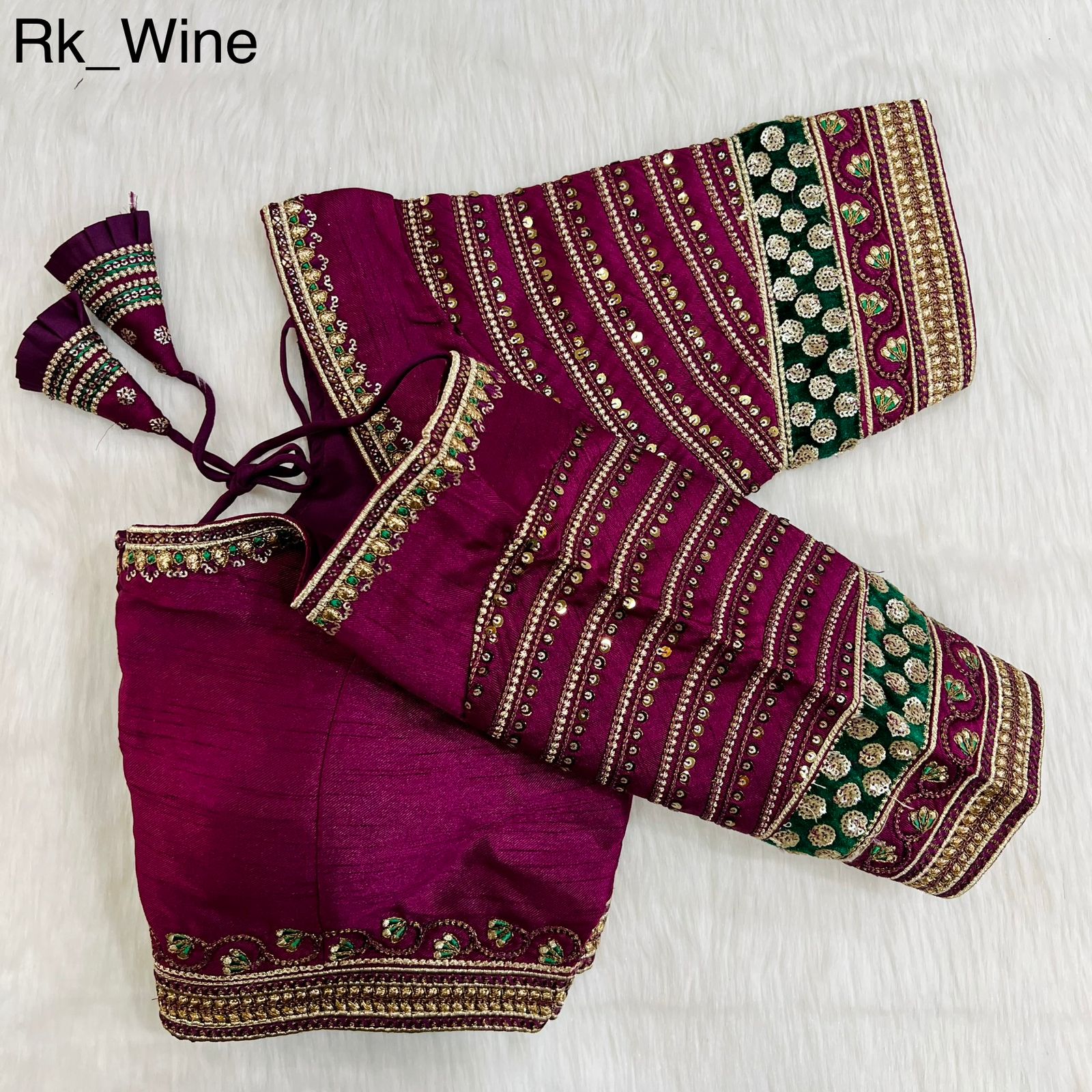 Readymade Cobra Silk Blouse Wedding Bridal Saree Blouse image 9