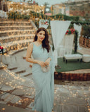 Georgette Heavy Siroski Work Saree With Unstitched Blouse image 4