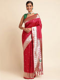 Pink Pure Soft Kanchivram Pethani Silk Saree image 1