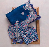 Rangoli Silk With Embroidery Work Saree With Blouse image 12