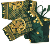 Fancy Phantom Silk Wedding Wear Blouse Latest Designer Choli Top image 10