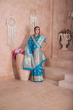 Traditional Soft Silk Indian Designer Festival Sari With Blouse 11-VF image 12