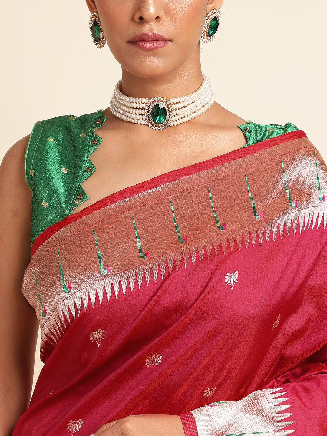 Pink Pure Soft Kanchivram Pethani Silk Saree image 6