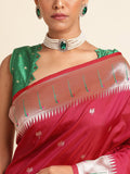 Pink Pure Soft Kanchivram Pethani Silk Saree image 6