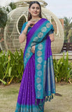 Banarasi Soft Silk Saree With Blouse image 3