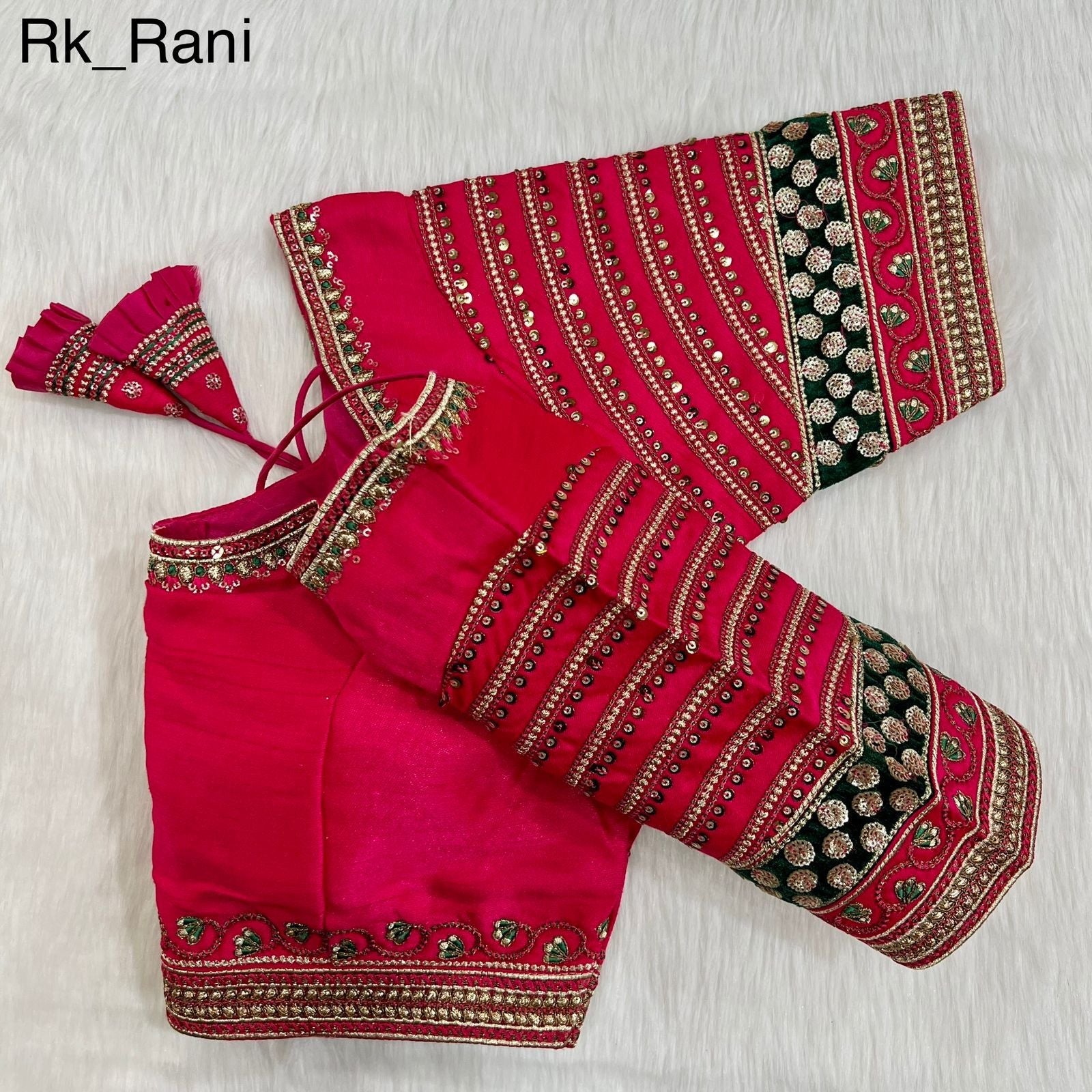 Readymade Cobra Silk Blouse Wedding Bridal Saree Blouse image 10