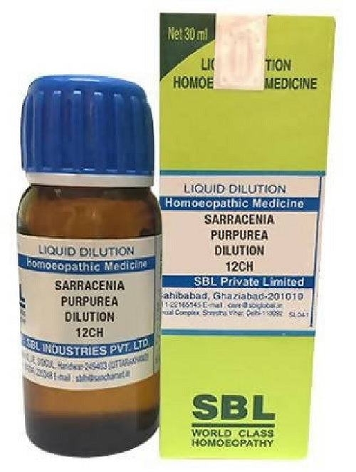 SBL Sarracenia Purpurea Dilution 12CH (30ml) – Homeopathic Support for Wellness image 1
