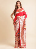 Pure Soft Kanchivram Paithani Silk Saree For Women's image 1