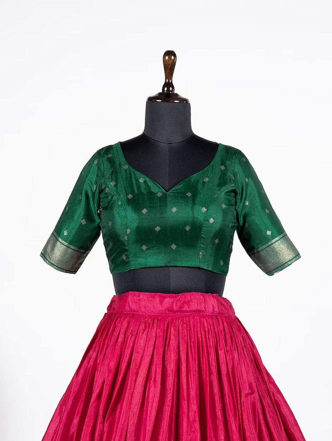 Dola Silk Printed With Foil Work Lehenga Blouse With Dupatta image 4