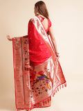 Pure Soft Kanchivram Paithani Silk Saree For Women's image 3