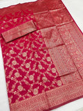 Women's Banarasi Soft Silk Saree image 4