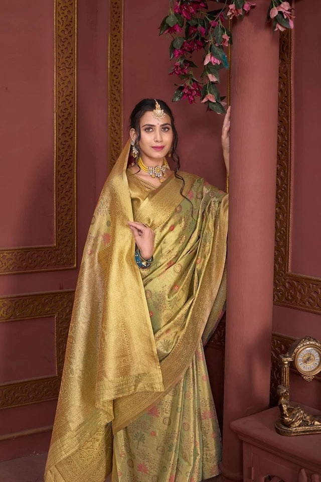 Festival Pure Tissu Traditional Wedding Festival Saree With Blouse 11-VF image 14