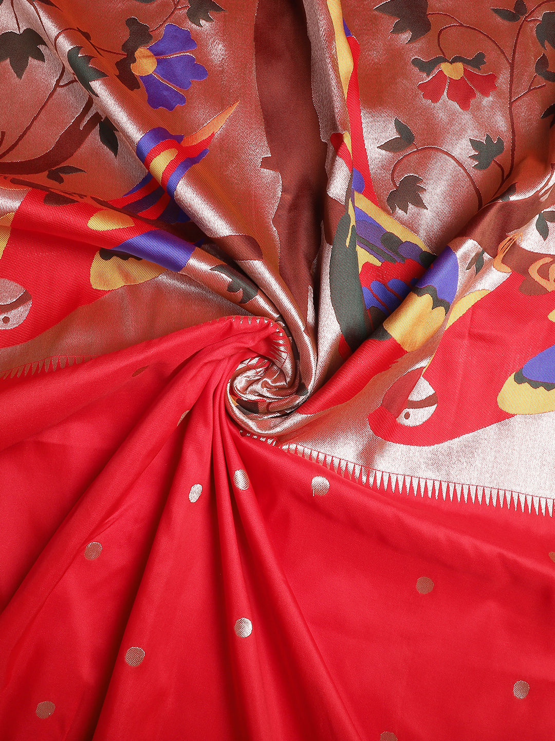 Pure Soft Kanchivram Paithani Silk Saree For Women's image 8