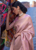 Soft Lichi Silk Saree With Blouse image 3