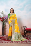Traditional Soft Silk Jacquard Border Contras Sari With Blouse 11-VF image 7