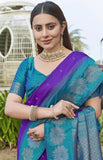 Banarasi Soft Silk Saree With Blouse image 4