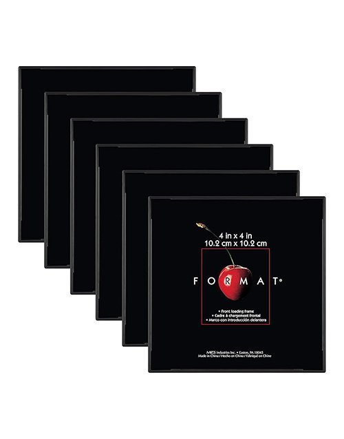 12-Pack 4x4 Black Square Picture Frames – Gallery Wall Frames for Vertical &amp; Horizontal Hanging or Tabletop Display, Perfect for Photos &amp; Art Prints Paperback bookcover – AVRBOOKS