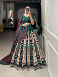Vaishali Silk & Printed With Lace Border Lehenga choli Dupatta image 5