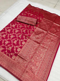 Women's Banarasi Soft Silk Saree image 5