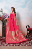 Traditional Soft Silk Indian Designer Festival Sari With Blouse 11-VF image 14