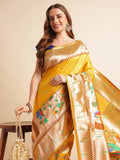 Pure Soft Kanchivram Paithani Silk Saree For Women's image 13