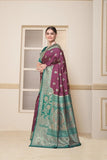 Festival Wedding Wear Soft Silk Saree Weaving Banarasi With Blouse 11-VF image 14