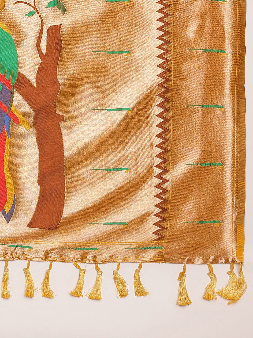 Pure Soft Kanchivram Paithani Silk Saree For Women's image 15