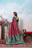 Kanjiwaram Silk With Rich Pallu Traditional Wear Sari With Blouse 11-VF image 19