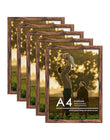 5-Pack Classic Brown A4 Picture Frames, 8.3x11.7, for Horizontal or Vertical Wall Mounting Paperback bookcover – AVRBOOKS
