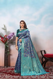 Kanjiwaram Silk With Rich Pallu Traditional Wear Sari With Blouse 11-VF image 8