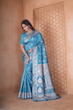 Soft Silk Saree Weaving Banarasi Traditional Wear Sari With Blouse 11-VF image 1