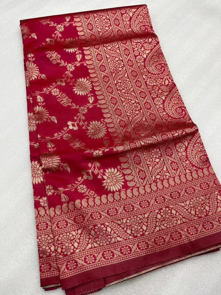 Women's Banarasi Soft Silk Saree image 6
