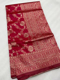 Women's Banarasi Soft Silk Saree image 6