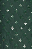 Dark Green Cotton Mirror Embroidery Casual Men's Kurta With Pajama image 5