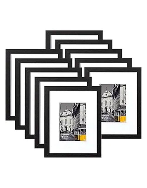 8x10 Picture Frames Set of 10 – Black Photo Frame Collage for 5x7 or 8x10 Pictures, Tabletop or Wall Display, Home Gallery Décor Paperback bookcover – AVRBOOKS