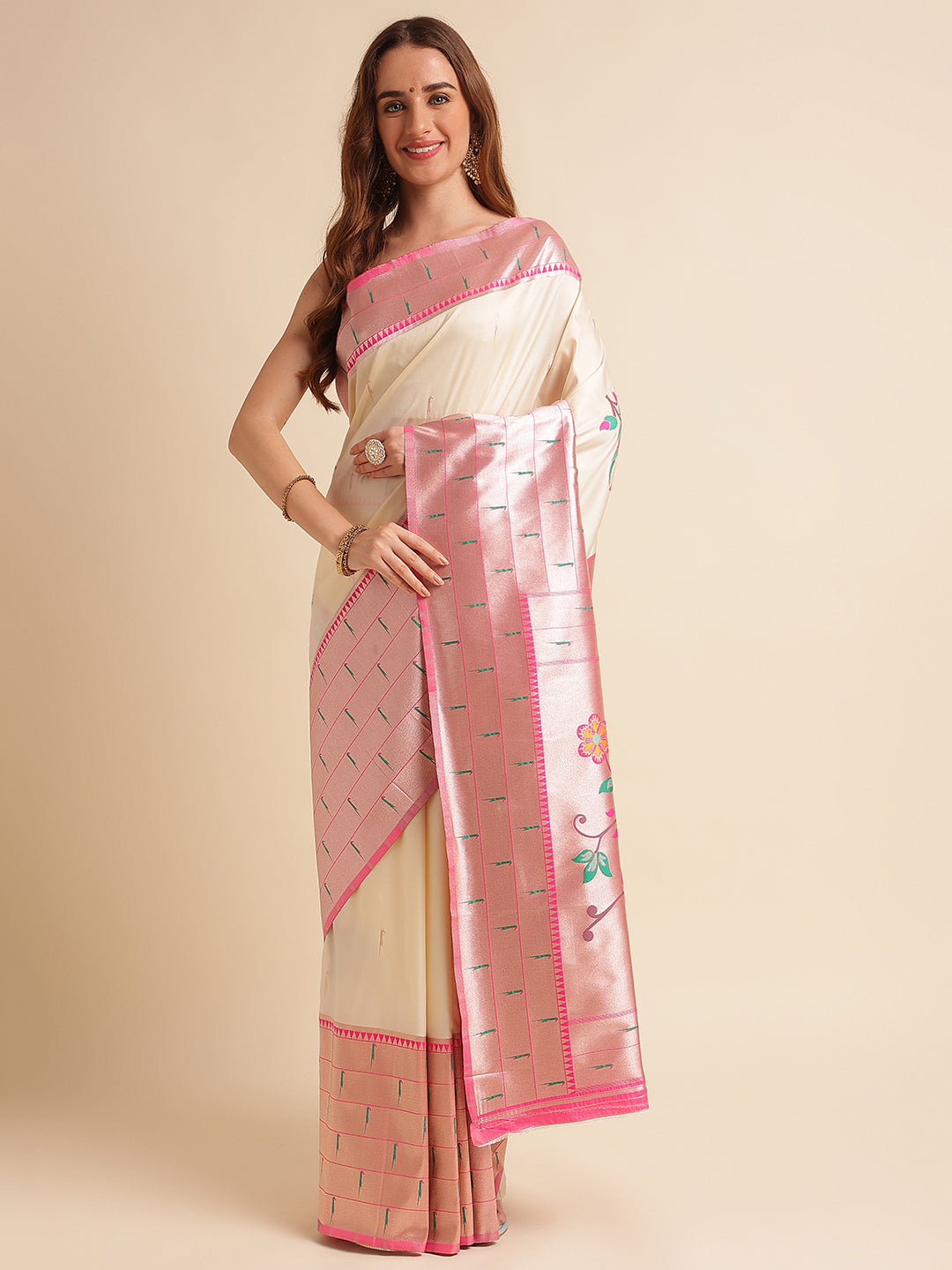 Pure Soft Banarasi Silk Heavy saree With Blouse image 1