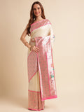 Pure Soft Banarasi Silk Heavy saree With Blouse image 1