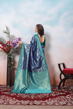 Kanjiwaram Silk With Rich Pallu Traditional Wear Sari With Blouse 11-VF image 20