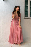 Full Stitched Georgette With Sequence Embroidery Work Anarkali Dress image 3