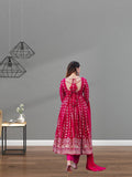Rani Heavy Muslin Fancy Thread Mirror Work Gown Pant Dupatta image 3