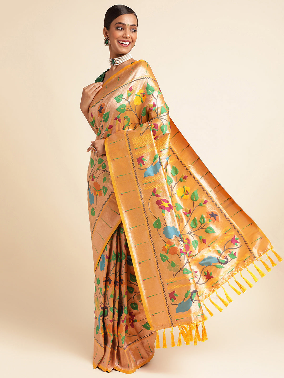 Women's Banarasi Soft Silk Paithani Saree image 2