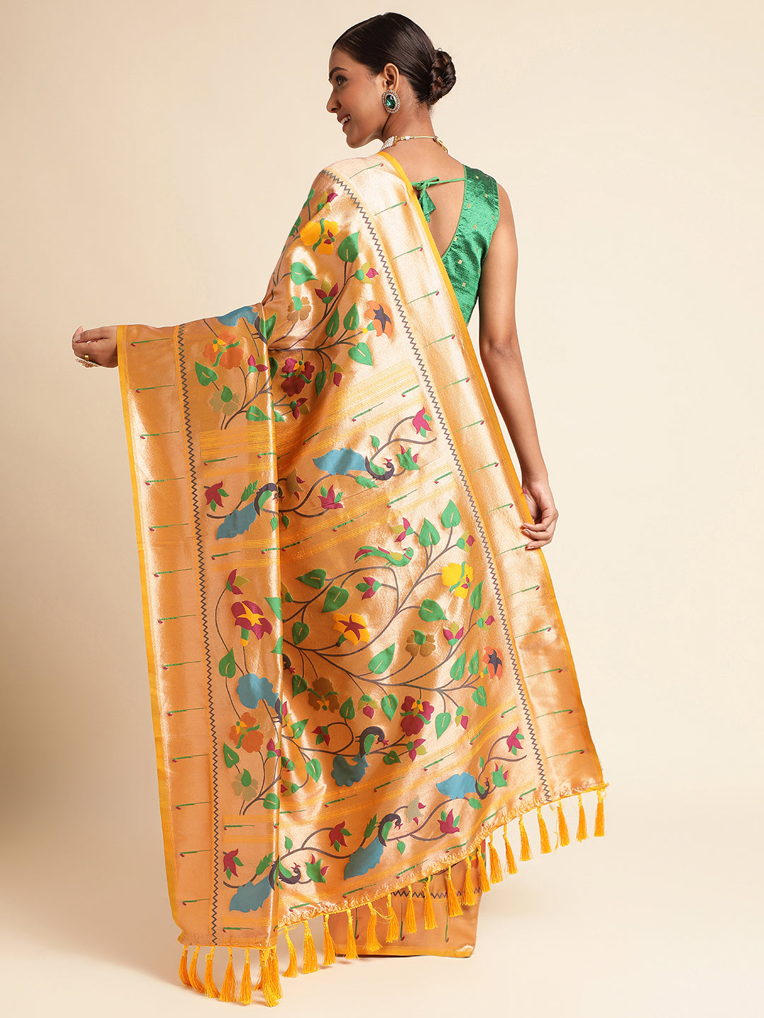 Women's Banarasi Soft Silk Paithani Saree image 3