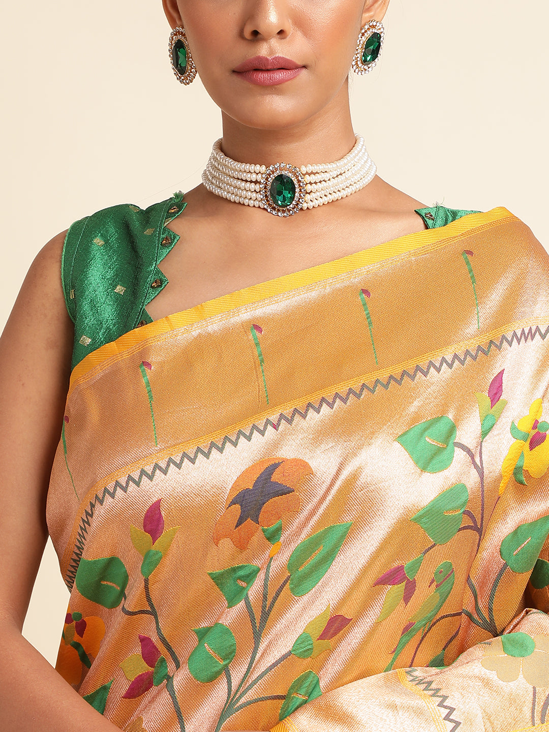 Women's Banarasi Soft Silk Paithani Saree image 6