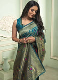 Banarasi Soft Silk Saree With Blouse image 5