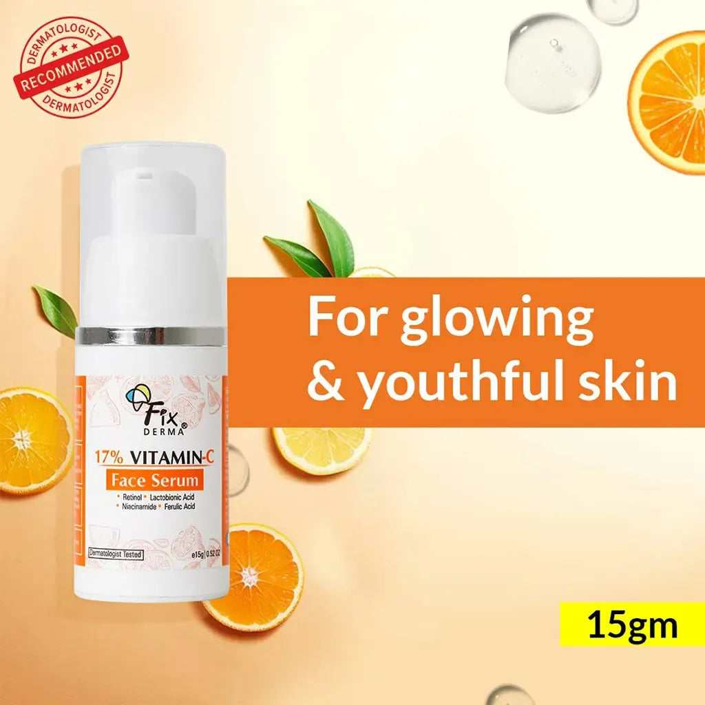 Fixderma 17% Vitamin C Face Serum -15 gm image 2