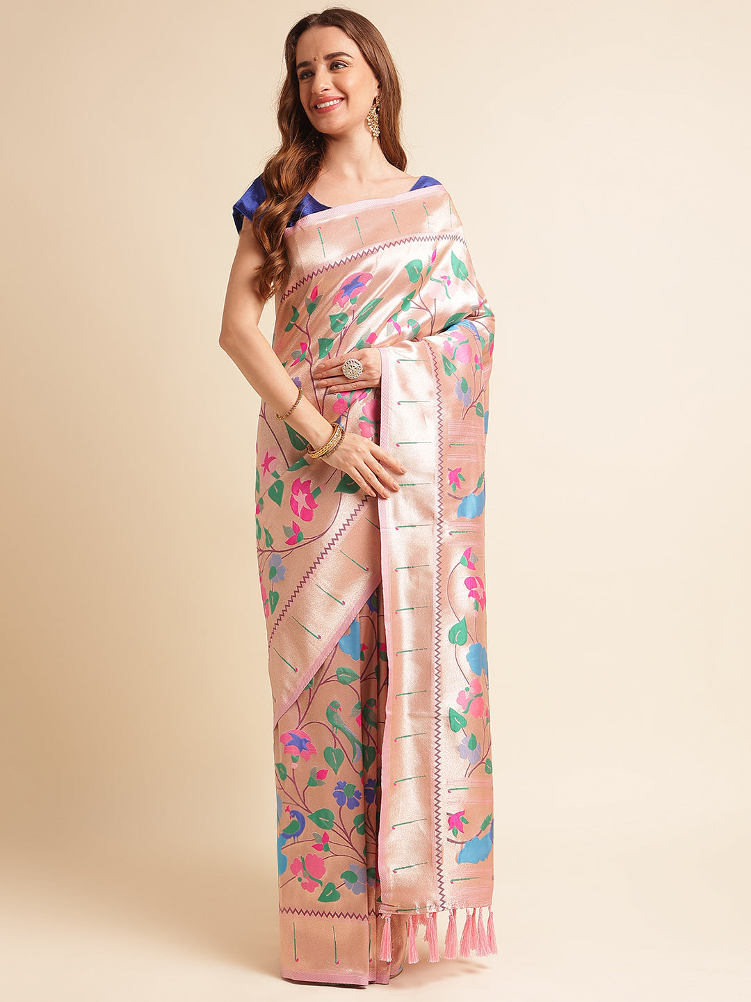 Women's Banarasi Soft Silk Paithani Saree image 9